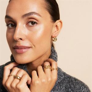 Edblad Curb Chain Creoles Gold