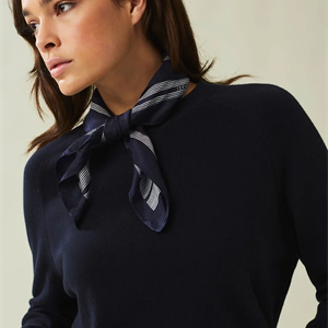 Lexington Freya Cashmere Blend Sweater, Dark Blue