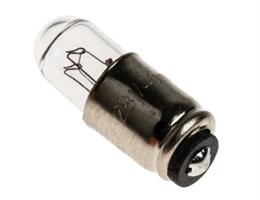 Midget Groove Indicator Light, Clear, 28 V, 40 mA,