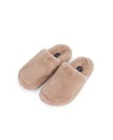 Lexington Jones Faux Fur Slippers, Light Beige