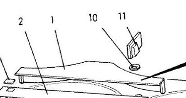 COVER (1), HEADS, 3300/3400X brukt (K1Q301) 