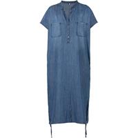 Blue Deva Cotton Tencel Dress, Denim Blue