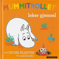 Mummitrollet leker gjemsel, med store klaffer for små hender