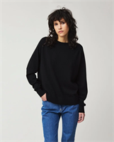 Lexington Freya Cotton/Cashmere Sweater, Black