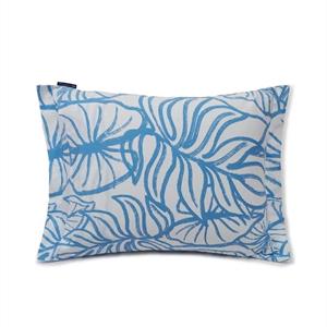 Lexington White/Blue Printed Cotton Sateen Pillowcase