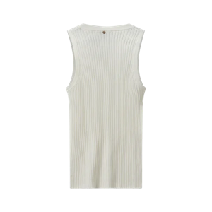 Mos Mosh Relena Rib Knit Tank Top, Ecru