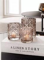 Zelected By Houze Candleholder Zephyr Set/3, Smoke