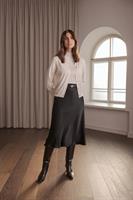 Original Story Tianna Midi Satin Skirt, Black