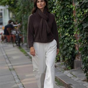 Original Story Karlee long sleeve Sweater, Dark Chocolate