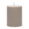 Riviera Maison Fine Rob Pillar Candle Flax 7 x 9 cm