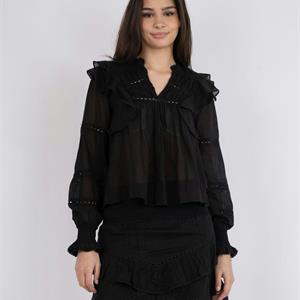 Neo Noir Aurika S Voile Blouse, Black
