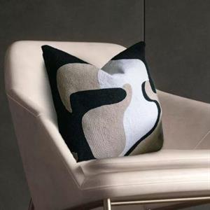 Zelected By Houze Pillowcase Sahara Storm, Black/White/Beige