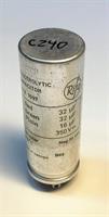 El.lytt kondensator 32uF+32uF+16uF 16v, brukt