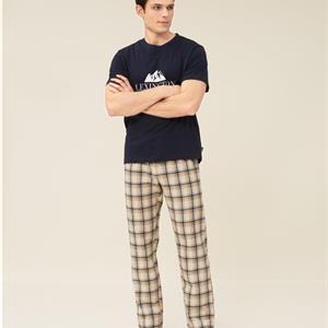 Lexington Men's Organic Cotton Flannel/Jersey Pajama Set