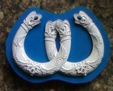 Silikonform Wedding Horse Shoes