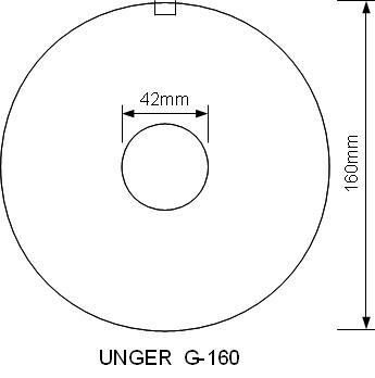 Mått på kvarnskivor G-160