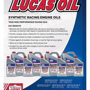 Synthetic SAE 5W-20 Racing Motor Oil 5 Quart