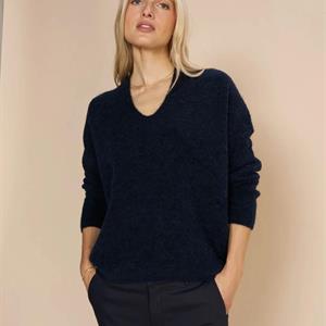 Mos Mosh Thora V-Neck Knit, Salute Navy