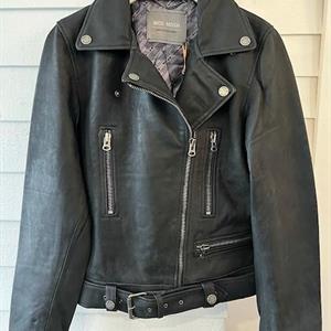 Mos Mosh Almina Leather Jacket, Black