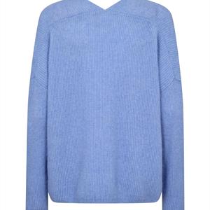 Mos Mosh Thora V-neck Knit, Hydrangea