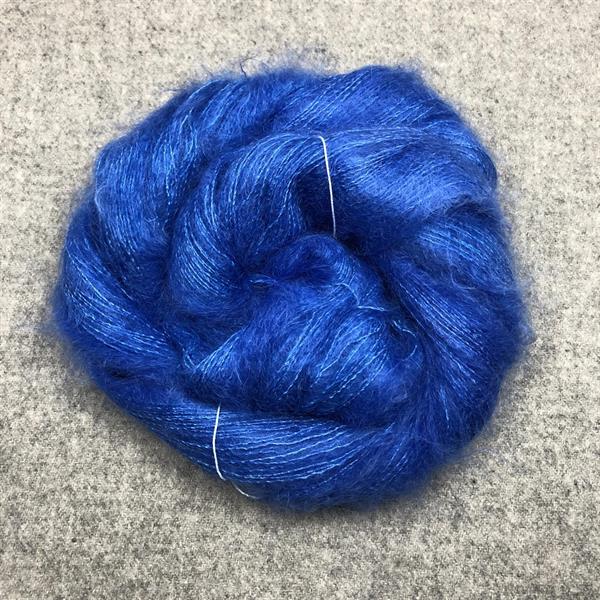 Silk Mohair Elektrisk blå