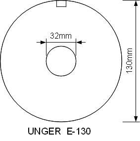 Mått på kvarnskiva E-130