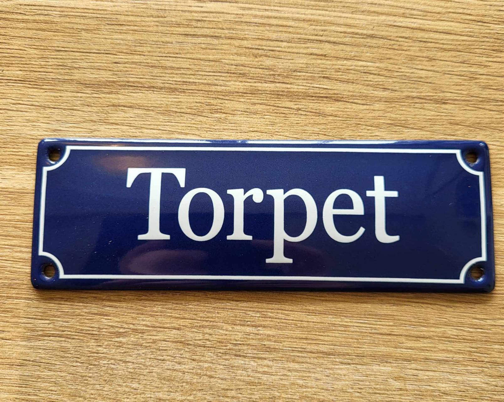 Emaljskylt Torpet