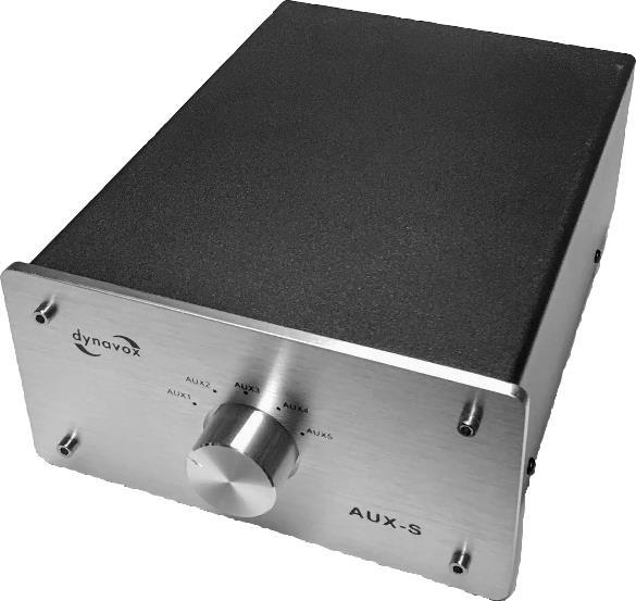 AUDIO INPUT SWITCH 5-1, SØLV, DYNAVOX, AUX-S