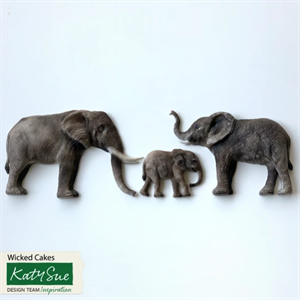 Silikonform Elefantfamilie KS
