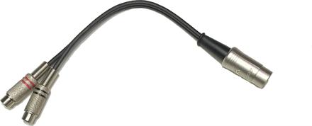 5-PIN DIN HAN -> 2 X PHONO HUN 0.2M metall