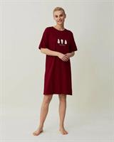 Lexington Molly Organic Cotton/Modal Nightgown, Red