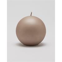 Balmuir Velvet Ball Candle, Dark Taupe 10cm