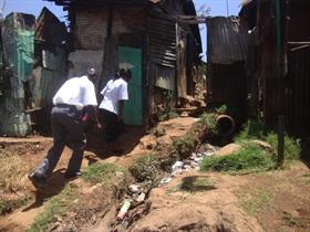 In the Kibera Area