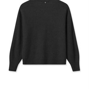 Mos Mosh Thora V-Neck Knit Cardigan, Black