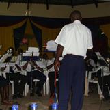 Kibera Band performing with Bandmaster Robert Simiyu