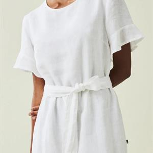 Lexington Meghan Linen Dress, White