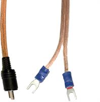 Høyttalerkabel 2.5mm², 3m, plugg og kabelsko