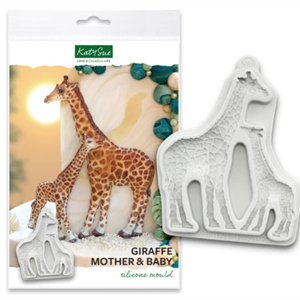 Silikonform Giraff mor og barn KS