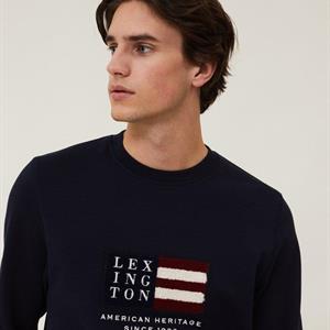 Lexington Barry Organic Cotton Sweatshirt, Dark Blue