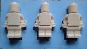 Silikonform Legomann 3 stk