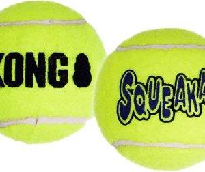 Kong Airdog Squeaker Tennisboll 2pack Large