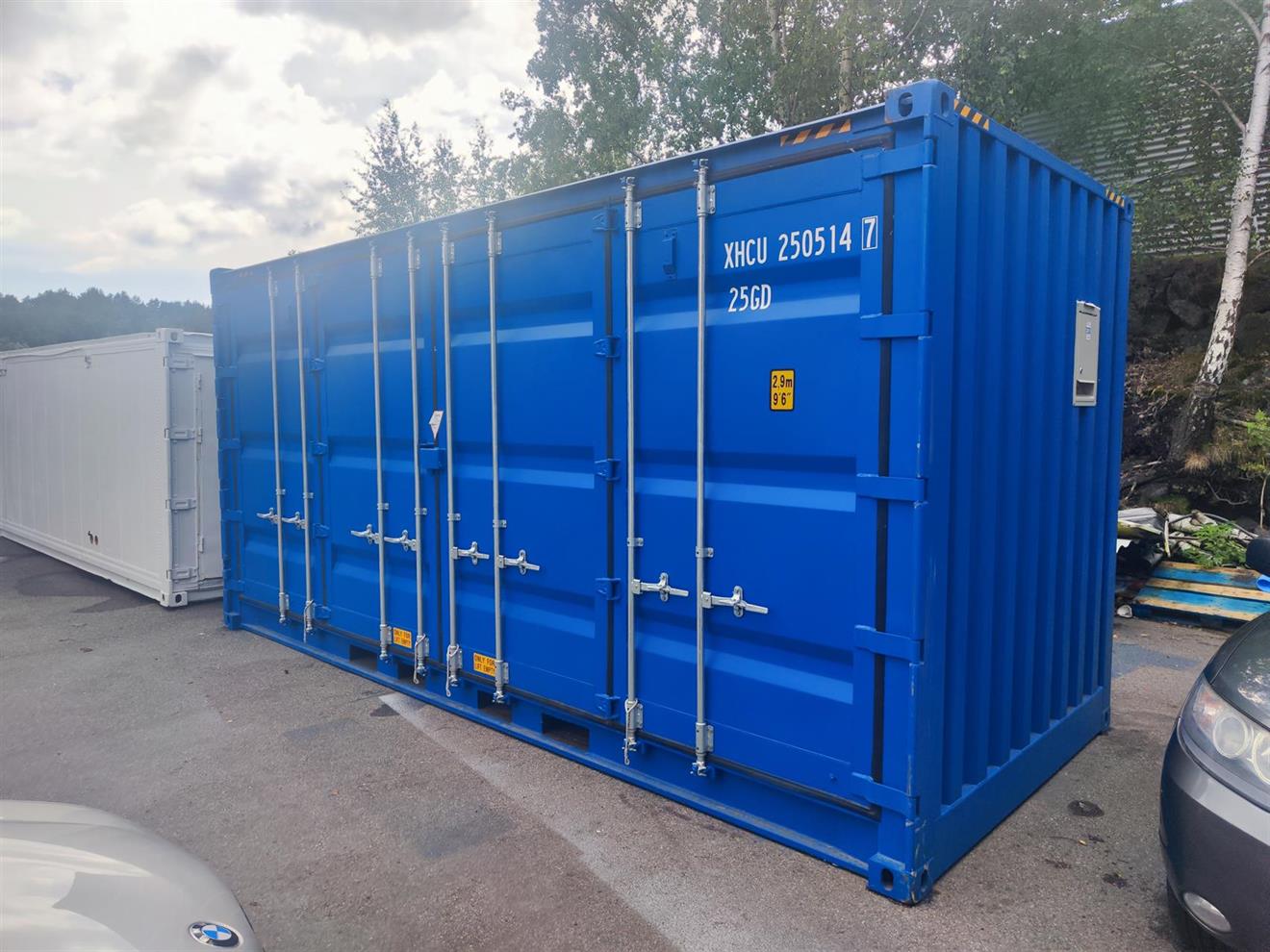 Isolert 20 fots high cube container med sideåpning