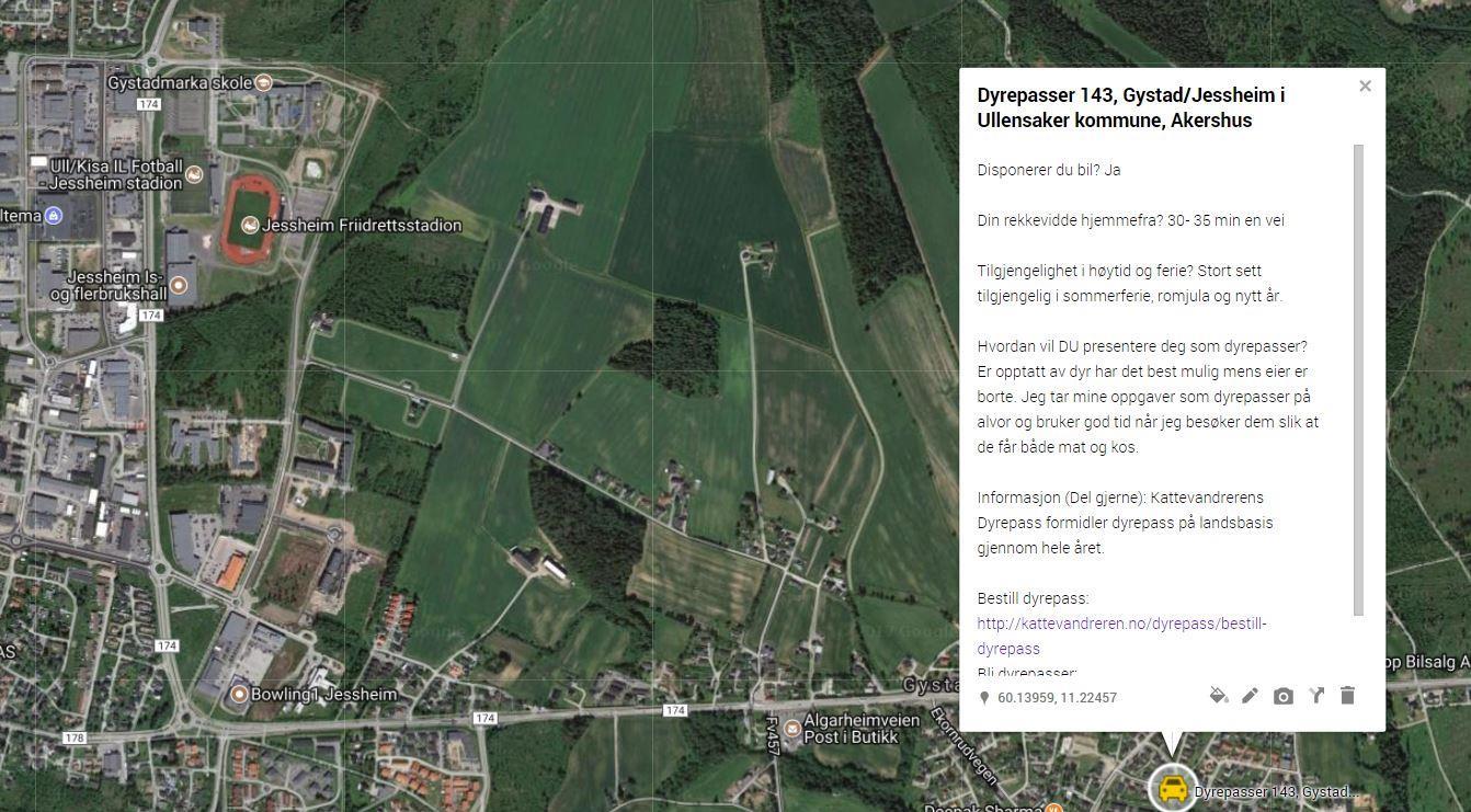 Dyrepasser 143, Gystad/Jessheim i Ullensaker kommune, Akershus