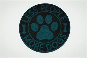 Glasunderlägg Less People More Dogs