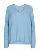 Mos Mosh Thora V-Neck Knit, Clear Sky