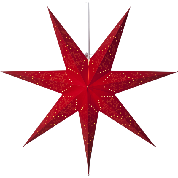Julstjärna Sensy Red hängande röd 70cm Star Tradi