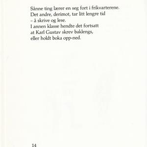 Karl Gustavs skjebne og eventyr i barneskolen, 2. klasse