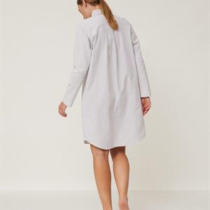 Lexington Women`s Organic Cotton Nightshirt, Gray/White