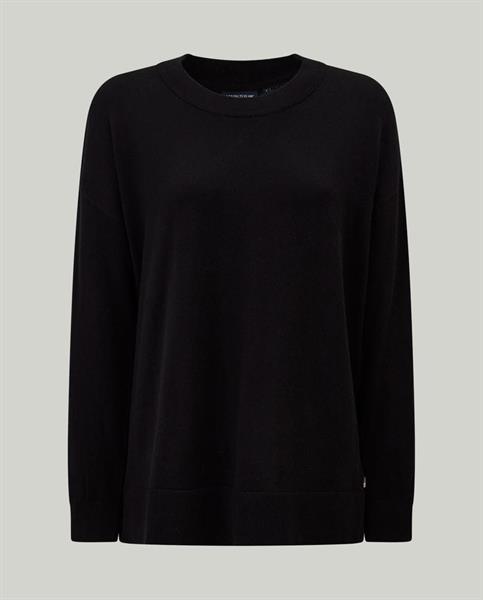 Lexington Lizzie Organic Cotton Cashmere Sweater, Black