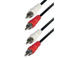 Kabel 2 X PHONO HAN/2 X PHONO HAN, FORGYLDT 2,5M 